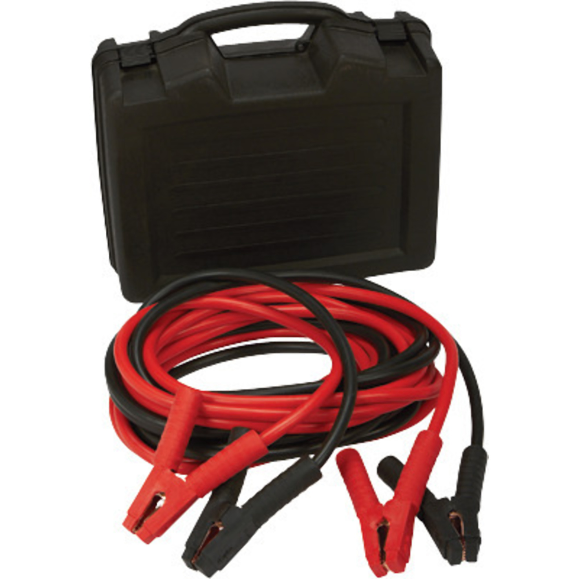 Pro-Start 25ft. Heavy-Duty Jumper Cables, 1 Ga., Copper-Clad Aluminum, Carrying Case, Model# PS1BC001